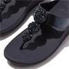 FIT FLOP WOMENS WEDGE TOE POST SANDAL - NAVY